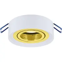 Strühm ODYN - inbouwspot Armatuur - Rond - Wit / goud kleur - 90mm