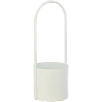 J-Line bloempot - ijzer - wit - large