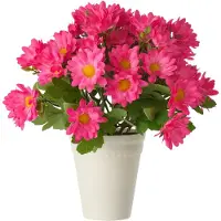 J-Line madeliefje - kunststof - fuchsia