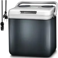 Core Elektrische Koelbox - 32 Liter Koelbox Elektrisch 12V 230 Volt - Koelbox Auto - Grijs - ‎45cm x 32cm x 44cm