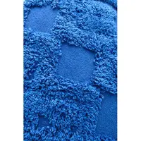 J-Line kussen Kwasten - katoen - blauw