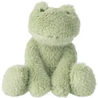 J-Line knuffelbeer Kikker - polyester - muntgroen - small
