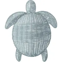 J-Line wanddecoratie Schildpad - ijzer - donkerblauw - large