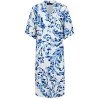 G-Maxx Jurk elida-offwhite/light indigo