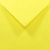 Netuno Gladde gele enveloppen 14x14 - vierkant - K4-140 - 140 x 140 mm - 50 stuks - NK natgelijmde - 80 gram - Rainbow -