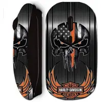 MANIACASE Draadloze muis - Harley Davidson - Doodshoofd - Ergonomisch - Comfort - Optisch
