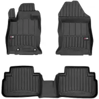 Frogum 3D Rubbermatten voor Subaru Forester V 2018- – 3-delige Set – Hoge Rand 6cm – Maatwerk – Geurloos