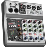 Core Audio Mixer – Streaming – DJ Draaitafel – DJ Mix Set – Grijs - 21 cm x 21 cm x 7 cm