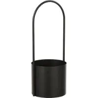 J-Line bloempot - ijzer - zwart - extra large