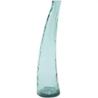 J-Line vloervaas - glas - azuurblauw - small