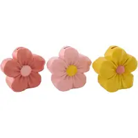 J-Line spaarpot Bloem - polyresin - mix - large - doos van 3