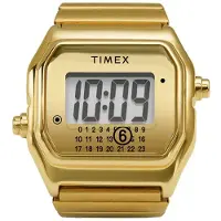 Timex Lab Ring Mm6 Maison Margiela Unisex Horloge Goudkleurig TW2Y50100