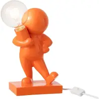 J-Line 60204 – Tafellamp Marcel Hars Oranje – Decoratieve Polyresin Lamp – 30,5 cm