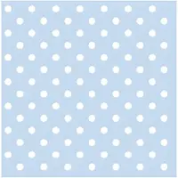 Ambiente Servetten - 20x stuks - met stippen - lichtblauw - 33 x 33 cm - papier