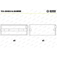 GLYCO Krukaslagerset 72-3995 0.50mm