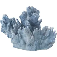 J-Line decoratie Koraal - polyresin - lichtblauw - large