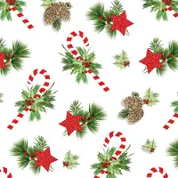 Ambiente Kerst thema servetten - 20x st - kerst print - 33 x 33 cm - kerstdiner servetjes - lunch/diner - kerstservetten