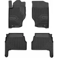 Frogum No.77 Rubberen Automatten Set – Geschikt voor KIA Sorento I 2002-2009 – 4-delig – TPE Premium Kwaliteit – Hoge Rand 4 cm – Geurloos – Zwart