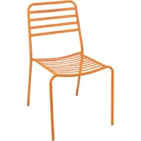 J-Line decoratie - polyresin - gestreept/meta - oranje