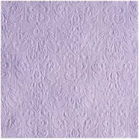 Ambiente Servetten Luxe - 15x stuks - 33 x 33 cm - lila - barok patroon - 3 laags