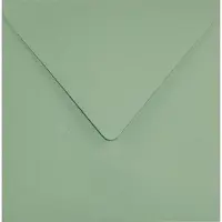 Netuno Gladde groene enveloppen vierkant K4-153 - 153 x 153 mm - 25 stuks - NK natgelijmde - 120 gram - Keaykolour -