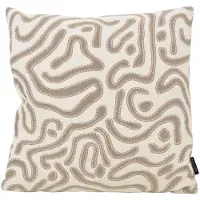 NOVÉE Chenille flow crème | 45 x 45 cm | kussenhoes | velvet/polyester