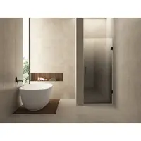 Wiesbaden Nisdeur rechts less 70x200 cm 8 mm nano spiegelrook- naar helder glas mat zwart