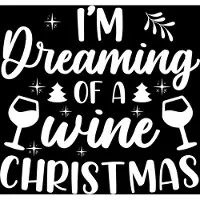 Ambiente Kerst thema servetten - 20x st - Dreaming of a Wine Christmas - 33 x 33 cm - wijn - kerstdiner servetjes - lunch/diner - kerstservetten