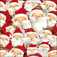 Ambiente Kerst thema servetten - 20x - 33 x 33 cm - Papieren wegwerp servetjes - Kerstmis versieringen/decoraties