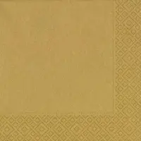 Duni Gouden tafel servetten - 20x stuks - 33 x 33 cm - Thema glitter and glamour - Tafeldecoratie versiering - papier - kerst - bruiloft
