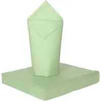 Givi Italia Feest servetten - 16x - mintgroen - 3 laags - 33x33cm - feest/verjaardag servetten