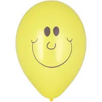 Papstar Smile / Emoticon ballonnen - 10x stuks - Party feestartikelen emoticons