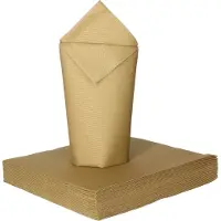 Givi Italia Feestelijke servetten - 20x - goud - 3 laags - 33 x 33 cm