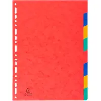 Exacompta Tabbladen in glanskarton 225g - 8 tabs - A4 - Geassorteerd - 1408E