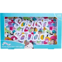 Squishmallows - Squish Squad Neon Wall Light - Neon Pink
