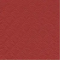 IHR Servet Luxe - 16x - 3-laags - met schub patroon - donker rood - 33 x 33 cm