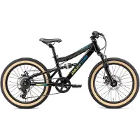 Bikestar kinderfiets MTB Fully Staal 7speed 20inch zwart/petrol