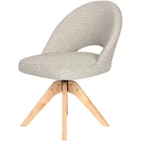 Puur - Misty draaistoel hout - off-white