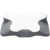 STILVORA Hoofdkussens - Traagschuim Kussen - Ergonomisch Hoofdkussen - Neck Support Kussen - Slaap Kussen - Grijs