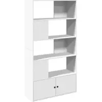 vidaXL Boekenkast 100x36x189 cm bewerkt hout wit