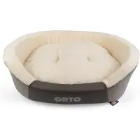 COMFY Orthopedische hondenmand met memory foam S 60x48x19 cm | beige of grijs | drukverlagend ligcomfort Beige