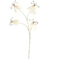 Buitengewoon Boet Gloriosa lily spray ardesio creme 85 cm kunstbloem