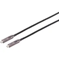 S-Conn S/CONN, maximale connectiviteit, USB-aansluitkabel, USB-C hybridekabel, 3.2, 8K, 10G, 60W, PVC - Digitaal/Data