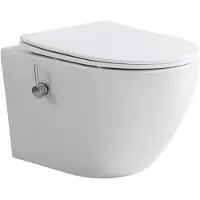 Boss & Wessing Wandcloset BWS Tado Pro met Bidetkraan Tornado Spoeling Glans Wit 52.5 cm (incl. Zitting)