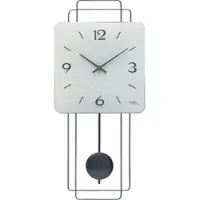 AMS W7500 - Wandklok - Analoog - Mechanish - Overig - Quartz Slingeruurwerk - Metaal - Aluminium - Hout - Wit - Blauw