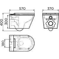 Clou Clever douche wc met turboflush en softclose zitting wit glans