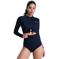 Roxy Beach Essential Dames Shorty Met Lange Mouwen En Rits Op De Rug
