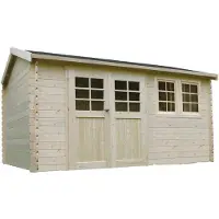 Solid Tuinhuis Superia Lunel - Onbehandeld - 400x281cm