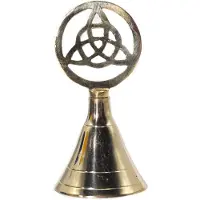 AW Gifts Altaar bel Triquetra - Messing Altaarbel 10x5x5 - Heksenbel