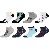 Camano Sokken navy / lichtblauw / grijs / zwart / wit